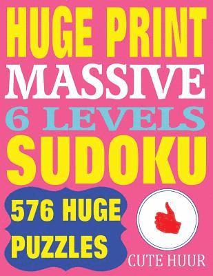 Huge Print Massive Sudoku 6 Levels 1