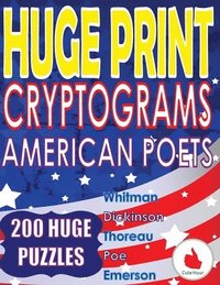 bokomslag Huge Print Cryptograms - American Poets