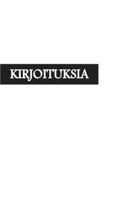 bokomslag Kirjoituksia