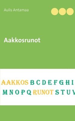 bokomslag Aakkosrunot