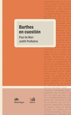 Judith Podlubne, Paul de Man - Barthes en cuestión, Häftad