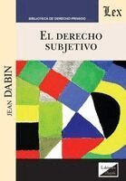 Jean Dabin - derecho subjetivo, Häftad