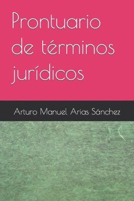 bokomslag Prontuario de términos jurídicos
