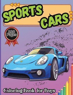Tobba - Sports Cars Coloring Book for Boys, Häftad