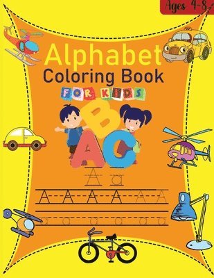 bokomslag Alphabet coloring book for kids