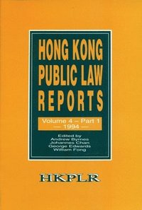 bokomslag Hong Kong Public Law Reports V 4 Part 1