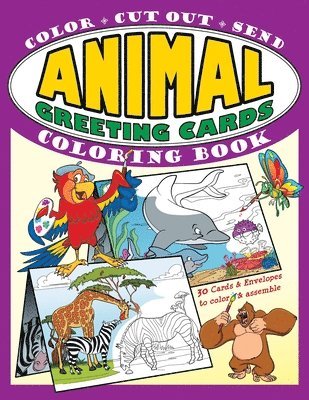 bokomslag Animal Greeting Cards Coloring Book