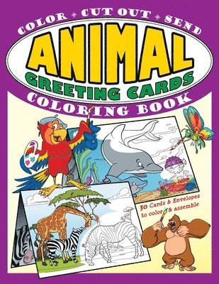Animal Greeting Cards Coloring Book 1