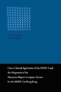 bokomslag Cross-Cultural Application of the MMPI-2 and the Adaptation of the Minnesota Report Computer System in Hong Kong