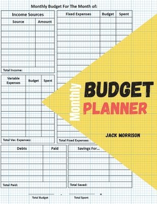 Monthly budget planner and organizer 1