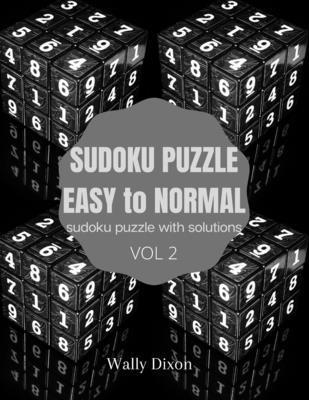 Sudoku puzzle easy to normal sudoku puzzle with solutions vol 2 1