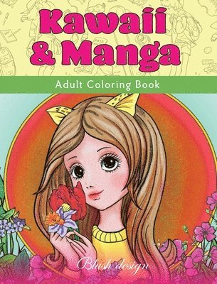bokomslag Kawaii & Manga: Adult Coloring Book