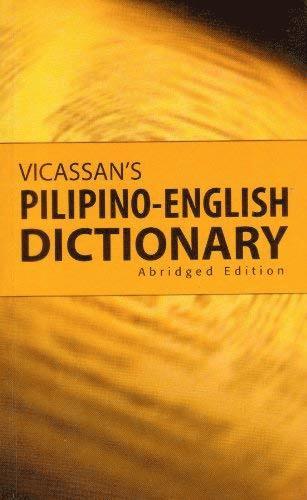 bokomslag Vicassans Filippinsk-Engelska Ordbok