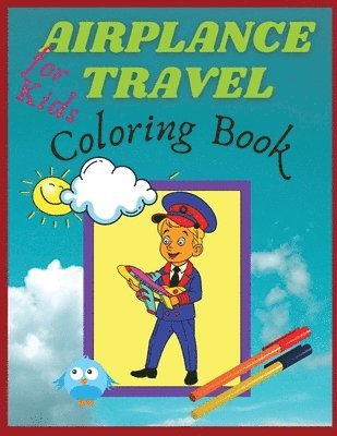 Airplane travel coloring book for kids 1