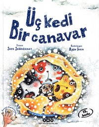 bokomslag Tre katter och ett monster (Turkiska)