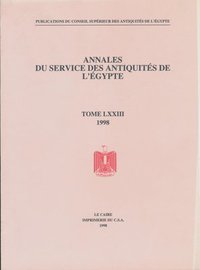 bokomslag Annales du Service des Antiquités de l'Egypte