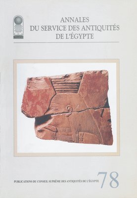 Annales du Service des Antiquits de lEgypte 1