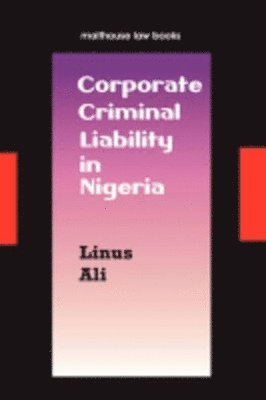 bokomslag Corporate Criminal Liability in Nigeria