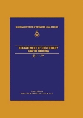 bokomslag Restatement of Customary Law of Nigeria