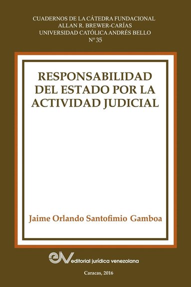 bokomslag Responsabilidad del Estado Por La Actividad Judicial