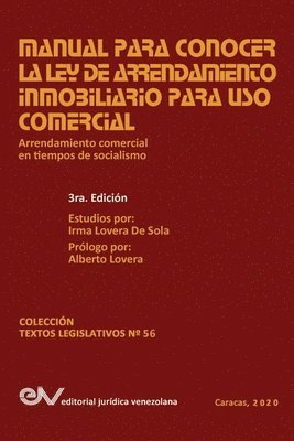 bokomslag Manual Para Conocer La Ley de Arrendamiento Inmobiliario Para USO Comercial