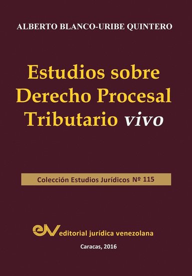 bokomslag Estudios Sobre Derecho Procesal Tributario Vivo