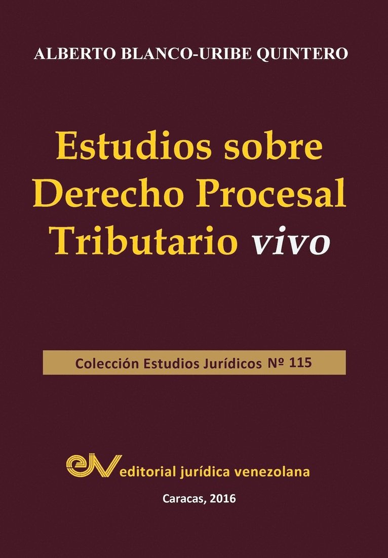 Estudios Sobre Derecho Procesal Tributario Vivo 1