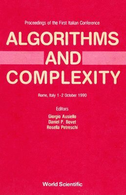 bokomslag Algorithms And Complexity - Proceedings Of The First Italian Conference