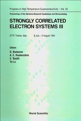 bokomslag Strongly Correlated Electron Systems Iii - Proceedings Of The Adriatico Research Conference And Miniworkshop