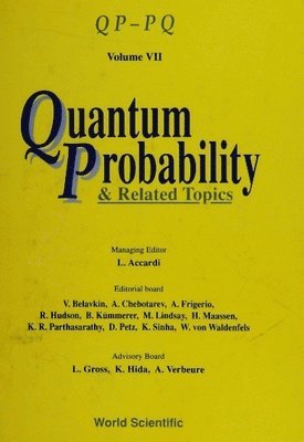 Quantum Probability And Related Topics: Qp-pq (Volume Vii) 1