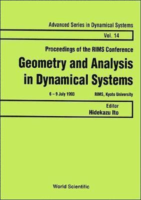 bokomslag Geometry And Analysis In Dynamical Systems - Proceedings Of The Rims Conference