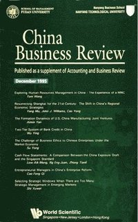 bokomslag China Business Review 1995: A Supplement Of The Accounting And Business Review