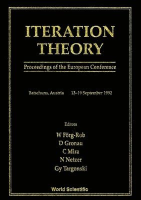 bokomslag Iteration Theory - Proceedings Of The European Conference