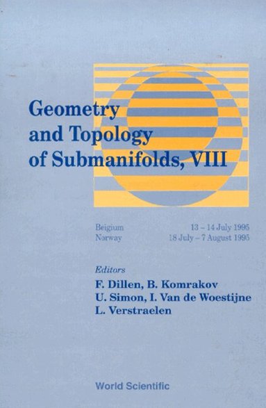 VERSTRAE I VAN DE VERSTRAEL F DILLEN, F Dillen, B Komrakov, U Simon, I Van de Woestyne, L Verstraelen - GEOMETRY AND TOPOLOGY OF SUBMANIFOLDS VIII, Inbunden