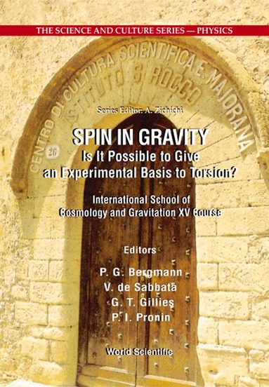 V. de Sabbata Et Al P. G. Bergmann, P G Bergmann, V de Sabbata, G T Gillies, P I Pronin - SPIN IN GRAVITY - IS IT POSSIBLE TO GIVE AN EXPERIMENTAL BASIS TO TORSION?, Inbunden