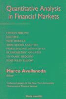 bokomslag Quantitative Analysis In Financial Markets: Collected Papers Of The New York University Mathematical Finance Seminar