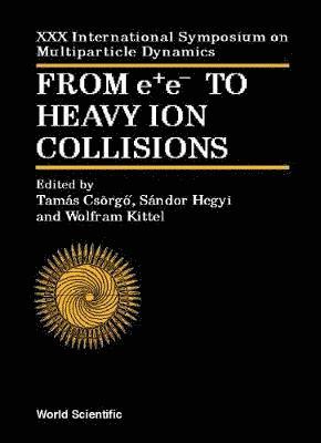 bokomslag From E+e- To Heavy Ion Collisions - Proceedings Of The Xxx International Symposium On Multiparticle Dynamics