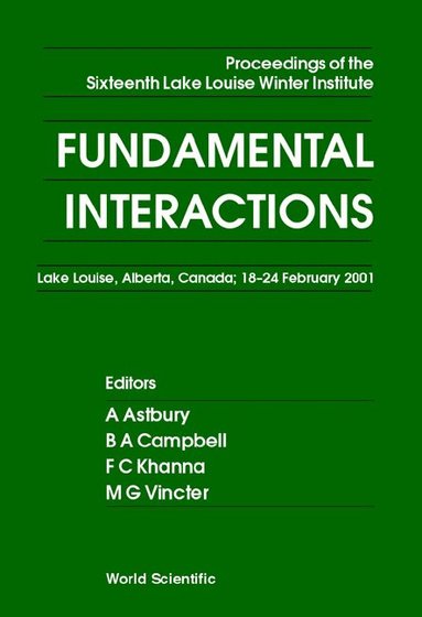 ASTBURY A, A Astbury, B A Campbell, F C Khanna, M G Vincter - FUNDAMENTAL INTERACTIONS - PROCEEDINGS OF THE SIXTEENTH LAKE LOUISE WINTER INSTITUTE, Inbunden