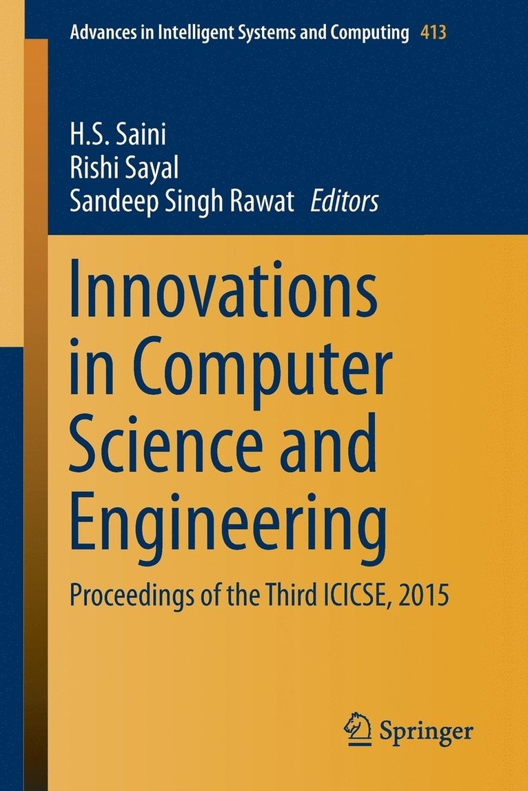 Innovations in Computer Science and Engineering 1