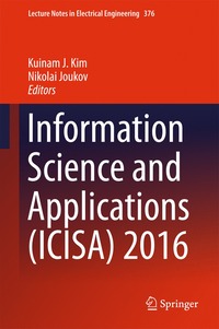 bokomslag Information Science and Applications (ICISA) 2016