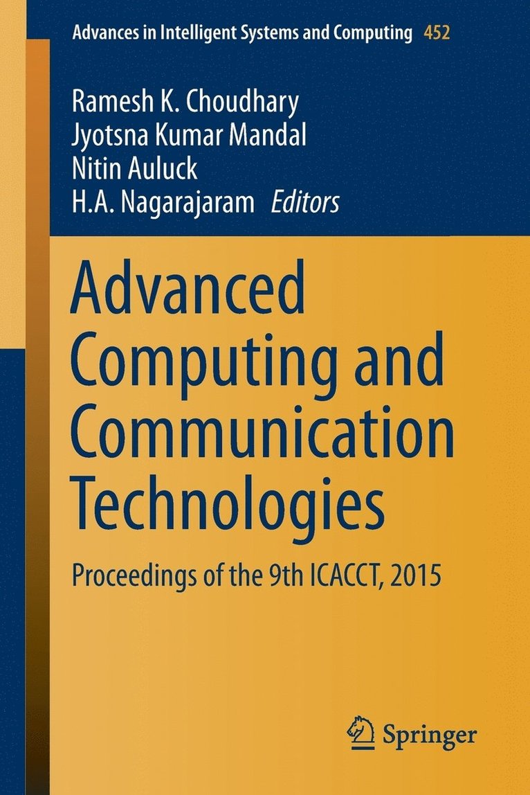 Advanced Computing and Communication Technologies 1