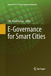 bokomslag E-Governance for Smart Cities