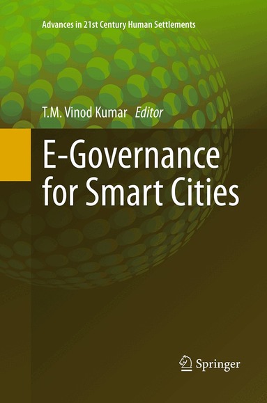 T. M. Vinod Kumar - E-Governance for Smart Cities, Häftad