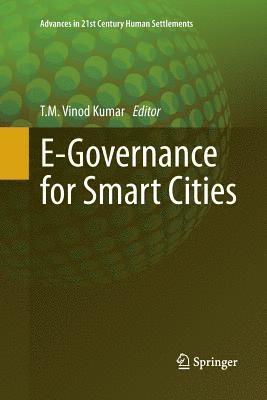 T. M. Vinod Kumar - E-Governance for Smart Cities, Häftad