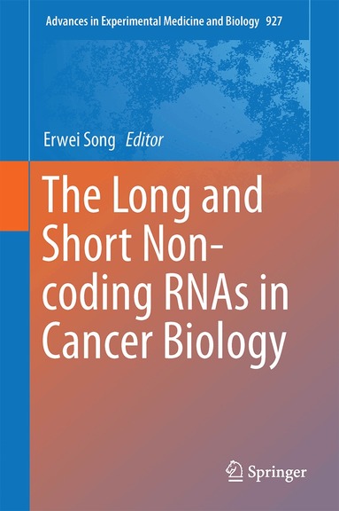 Erwei Song - Long and Short Non-coding RNAs in Cancer Biology, Inbunden