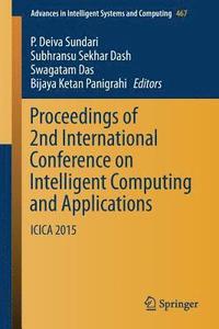 bokomslag Proceedings of 2nd International Conference on Intelligent Computing and Applications