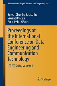 bokomslag Proceedings of the International Conference on Data Engineering and Communication Technology