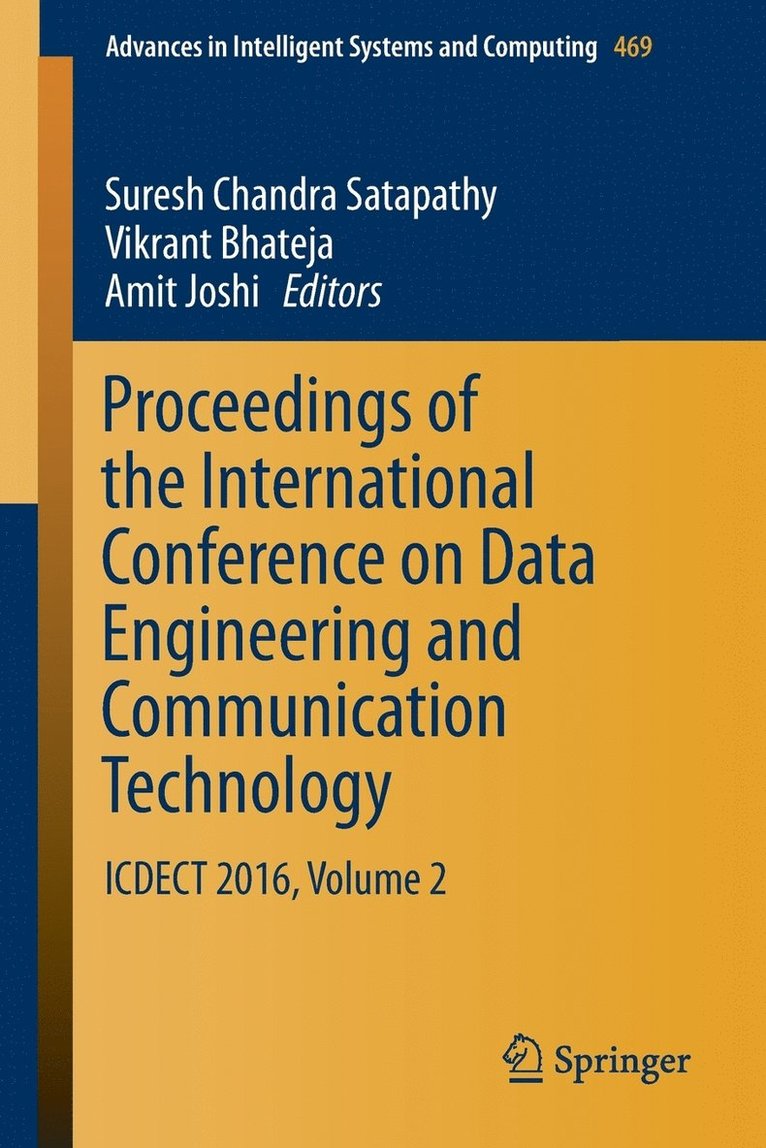 Proceedings of the International Conference on Data Engineering and Communication Technology 1