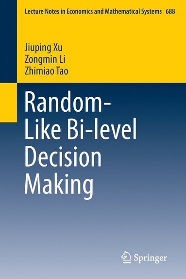 bokomslag Random-Like Bi-level Decision Making