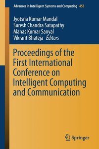 bokomslag Proceedings of the First International Conference on Intelligent Computing and Communication
